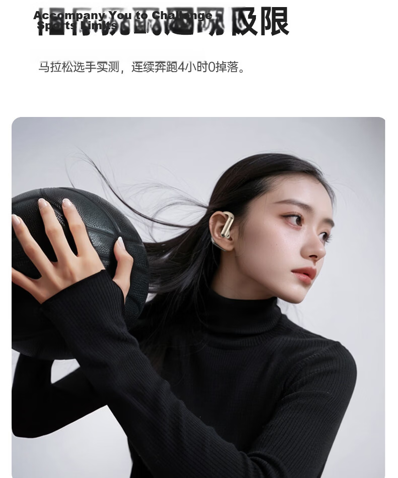 Zhongguo 2026 Latest C2 Smart AI Real-Time Translation Bluetooth Earbuds Bone Conduction Wireless Open-Ear Sports Running Noise-Cancelling Long Battery Life Men's 21