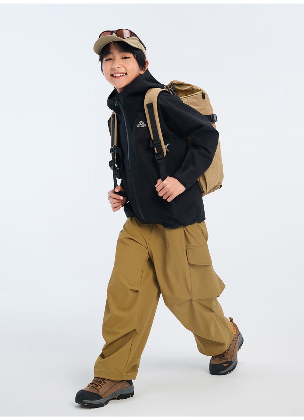 Pelliot [Xiaoshanke] Children's Outdoor Hardshell Windproof Jacket for Boys And Girls, Model 135101017, Purple, Size 140 23