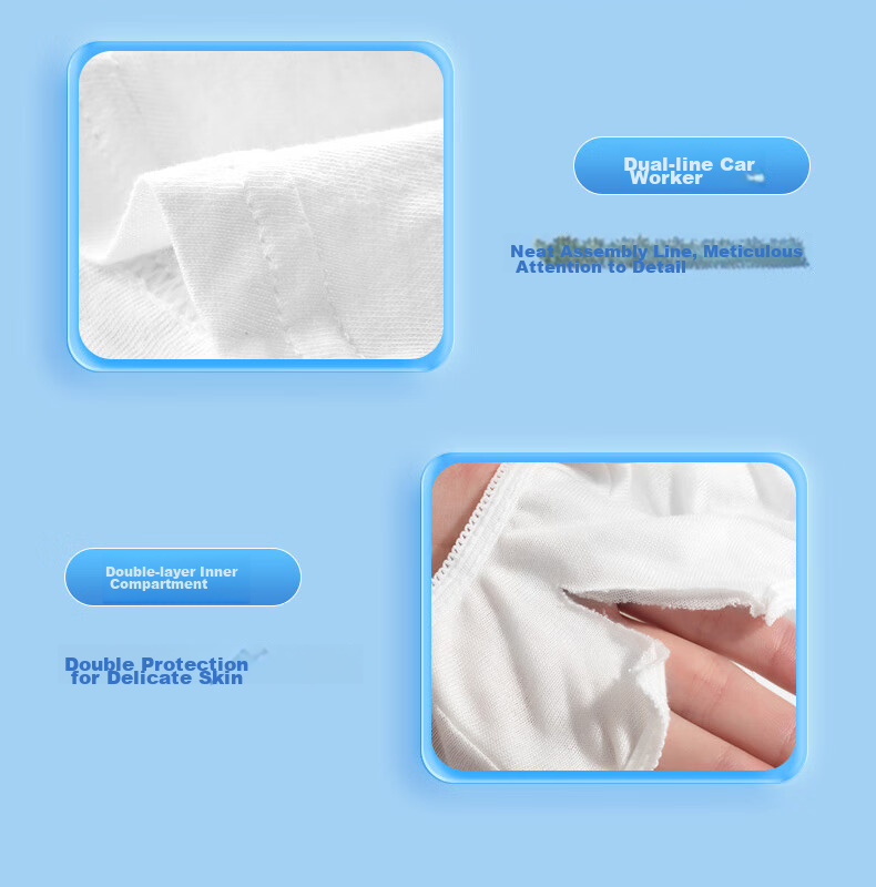 Freego Children's Disposable Underwear, Pure Cotton Sterilized, Travel-Friendly, No-Wash Baby Boxer Briefs, 4 Pairs, Boys' Boxer Shorts, Size M 9