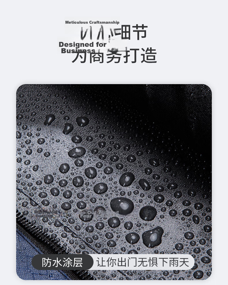 Jindeli Waterproof Oxford Cloth Business Office Briefcase, Thickened Conference Multifunctional Professional Document Bag for Men And Women, Handheld File Bag, Portable Deep Blue DC1916 10