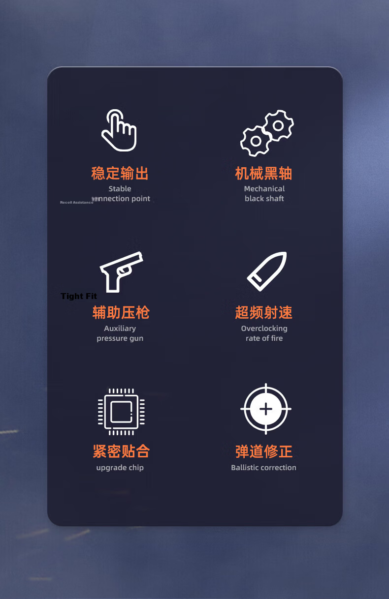 STEK [Top Seller 10W+] PUBG Mobile Gaming Controller Delta Operation Peace Elite Six-Finger Mechanical Rapid Fire Shoulder Key for Apple 3