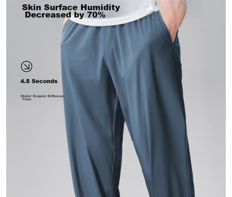 JD Original Men's Quick-Dry Sports Pants, Casual Trousers, Spring And Summer Men's Running Fitness Breathable Sweatpants, Training Pants for Men, Rhinoceros Gray, XL 7