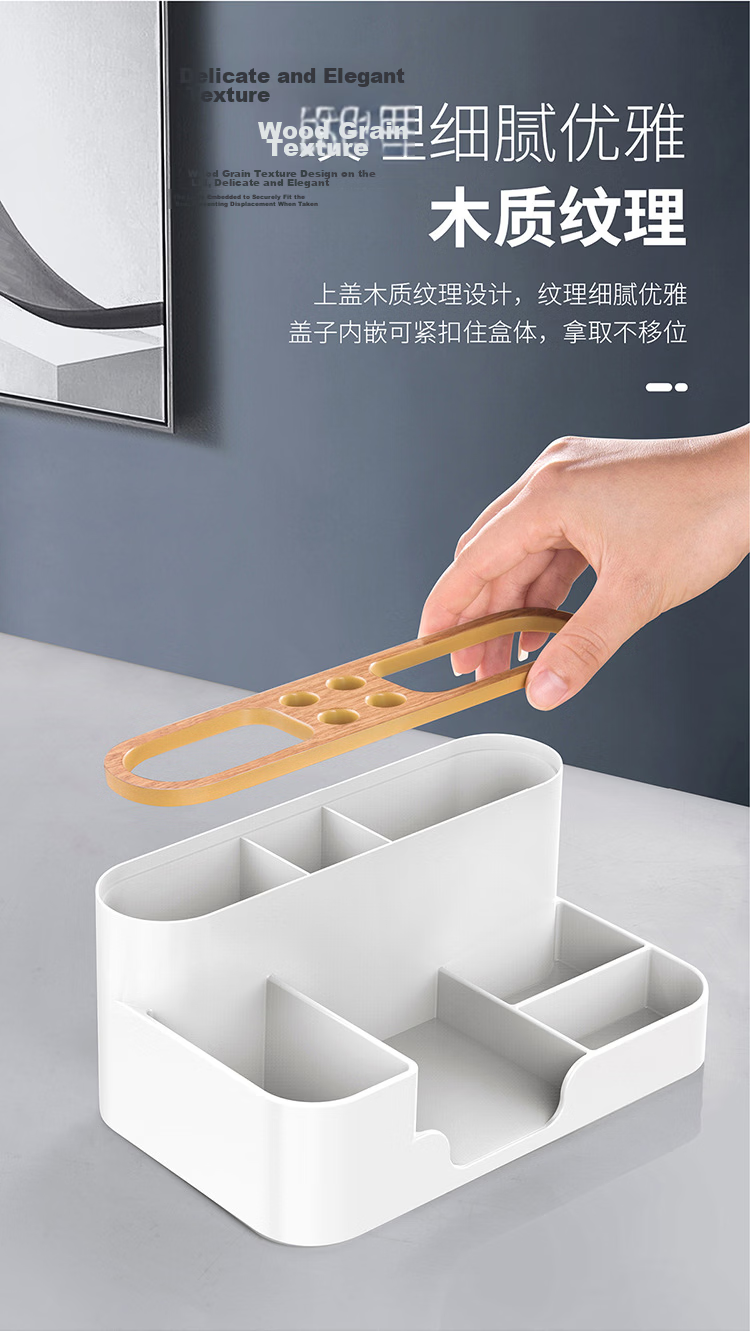 Jinlongxing Desktop Cable Organizer Box for Charging Cables, Power Cords, USB Drives And Small Items Storage Solutio 8