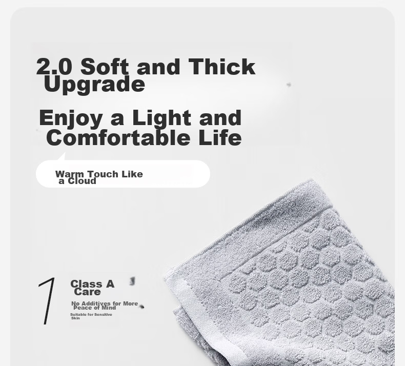 MUJI Children's Towels 3-Pack 10A Antibacterial Xinjiang 100% Pure Cotton Baby Soft Skin-Friendly Saliva Towels 6