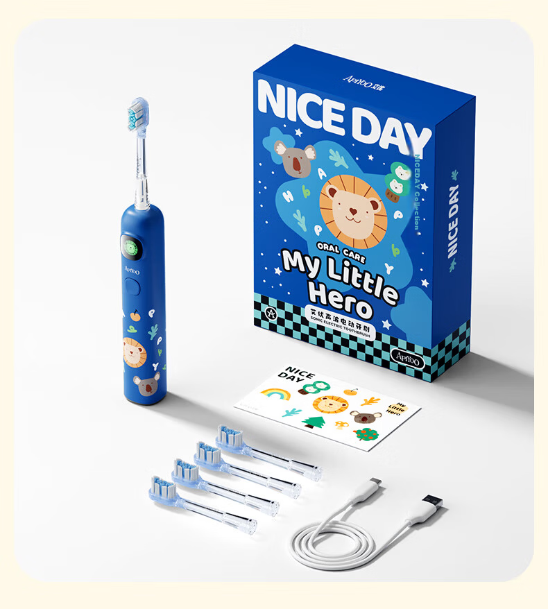 ApiYoo A9pro Kids Electric Toothbrush with Real-Time Voice Reminder, Soft Bristles for Gum Care, Suitable for Children Ages 3-15, Boys and Girls, Children's Day Birthday Primary School Graduation Gift 21