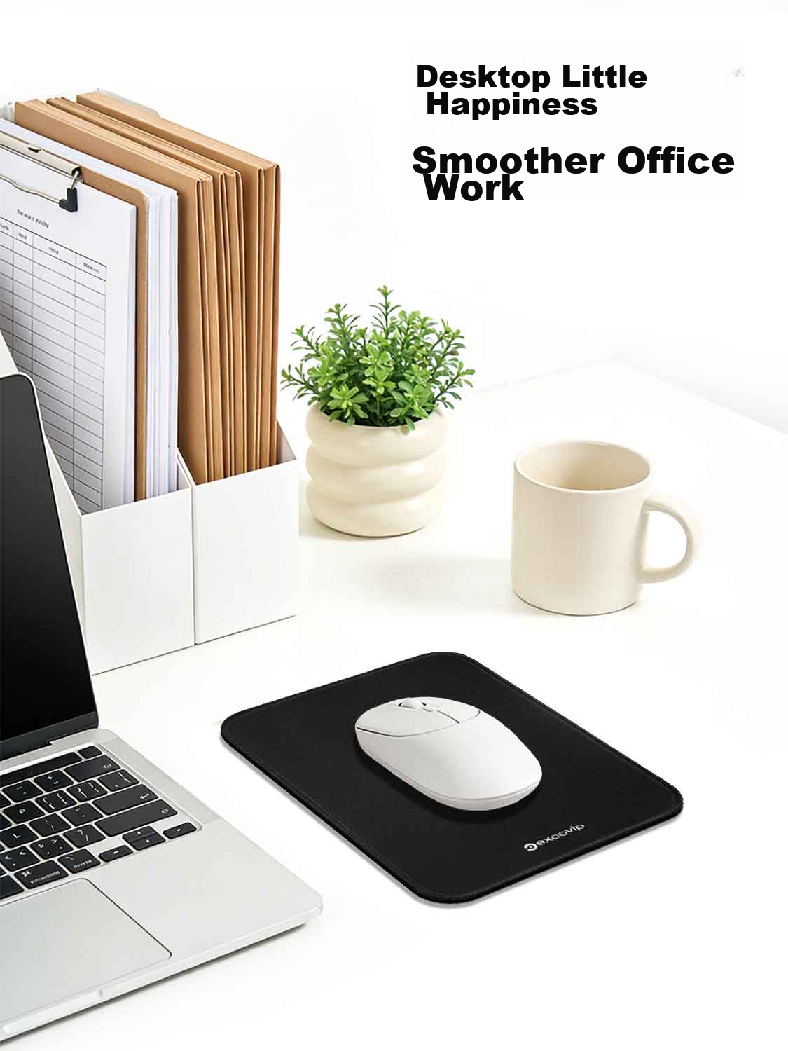 EXCO Light Green Small Square Mouse Pad Edge-Lined Computer Office Portable Desk Mat Gaming Mouse Pad Keyboard Game Cute Small Desk Mat Washable 0595 6
