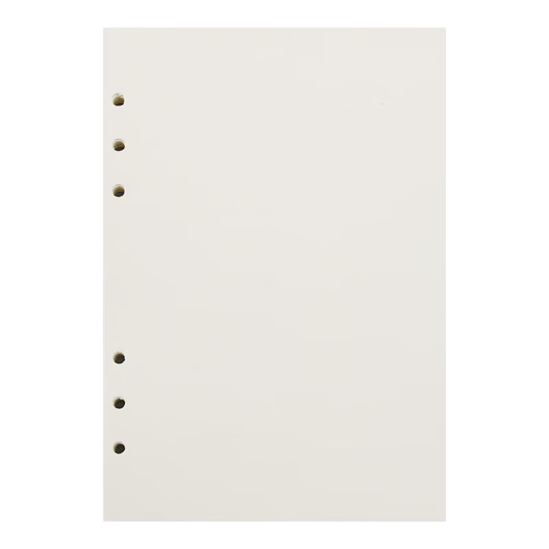 Xutong A5 Loose-Leaf Refill Paper for 6-Hole Notebook, 80 Sheets/160 Pages, Blank Thickened Refill Inner Pages for Notebooks, Meeting Notes Journal