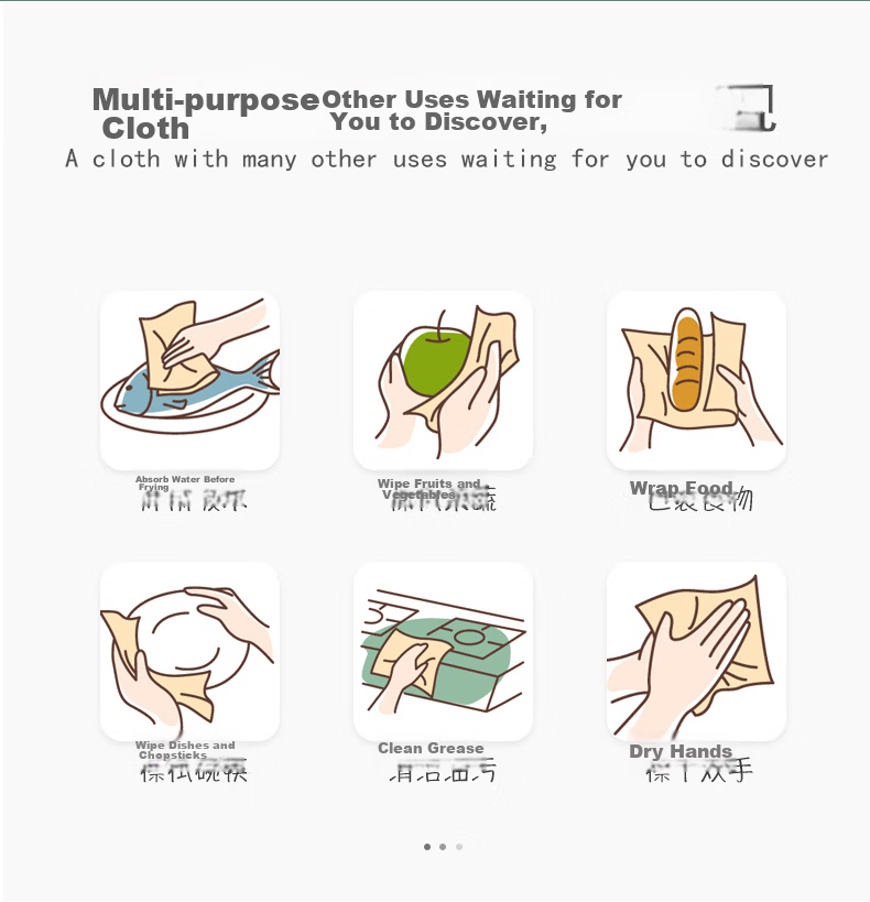 Yibei Foot Bath Disposable Foot Wipes 20x20cm 160 Sheets 7