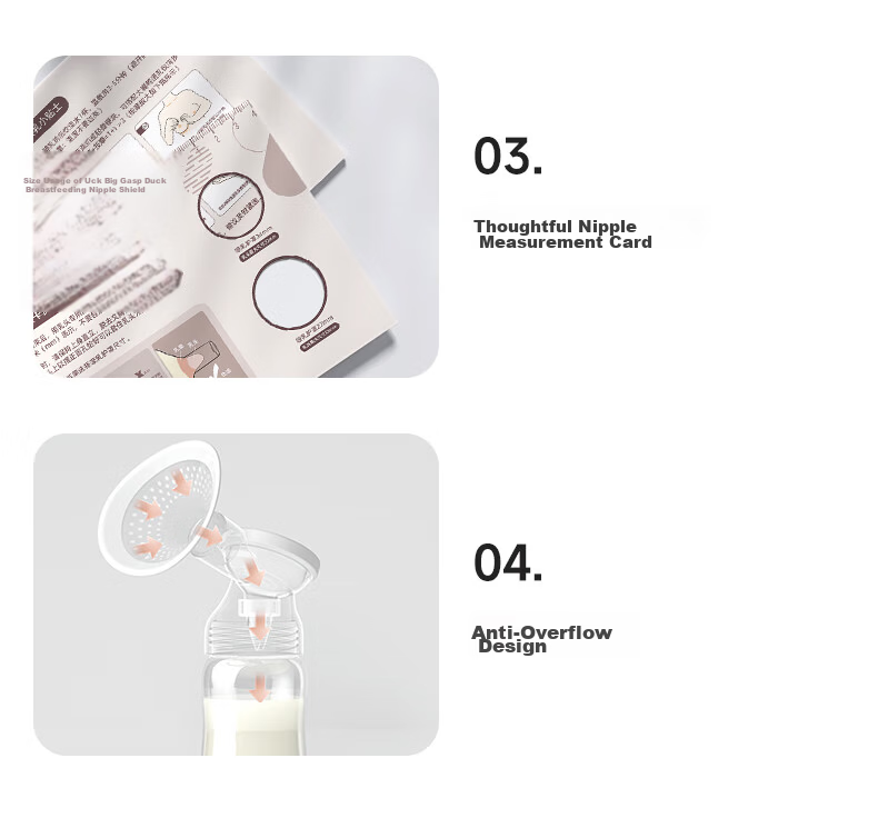 Boboduck Hands-Free Double Electric Breast Pump Dual Frequency Portable High Suction Neck-Hanging Milk Extractor 5087 11