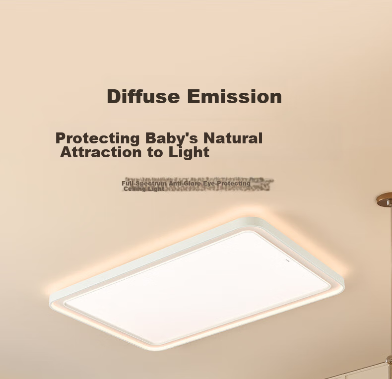 OPPLE Full Spectrum Eye Protection Ceiling Light Living Room Smart LED Micro-Prism Diffuse Reflection Lamp Simple Installation Lingchuan 1