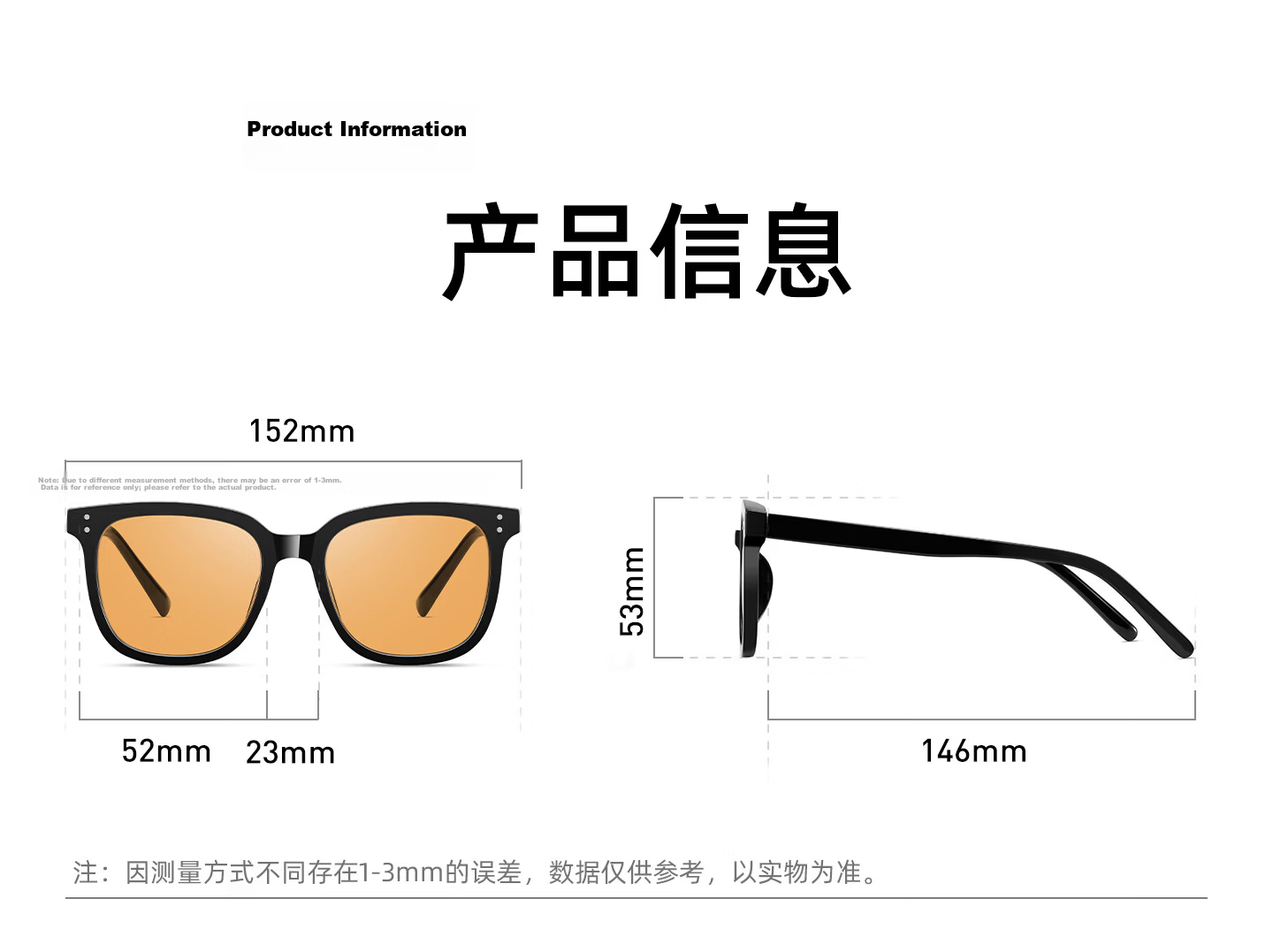 CAPONI Brown Polarized Sunglasses GM Unisex Day and Night Driving Glasses UV Protection Trendy 13