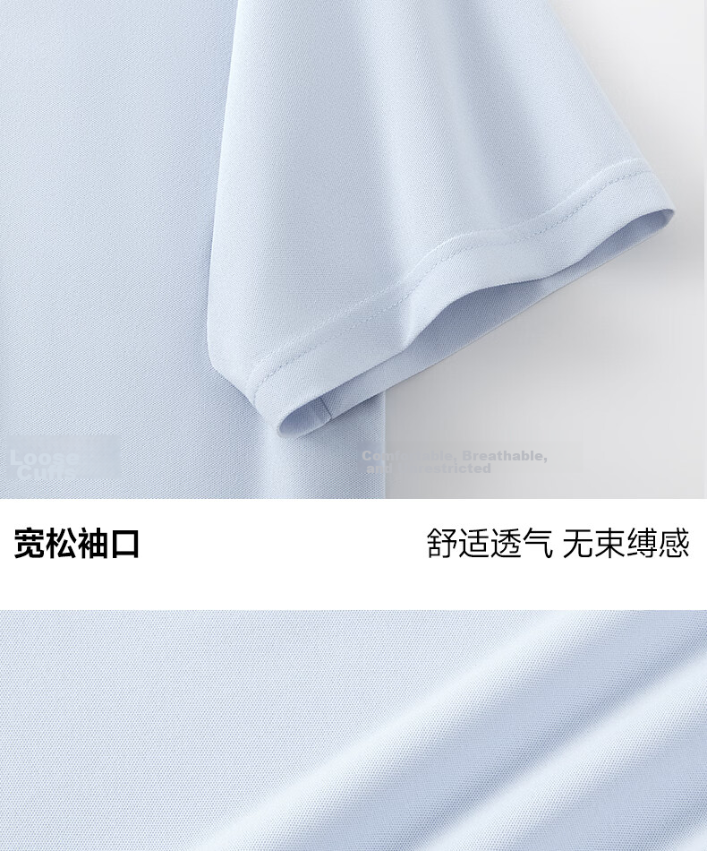Warrior Men's Short Sleeve Polo Shirt Summer Ice Silk Quick-Dry Sports T-Shirt Casual Designer Top Cream Blue 3XL 31