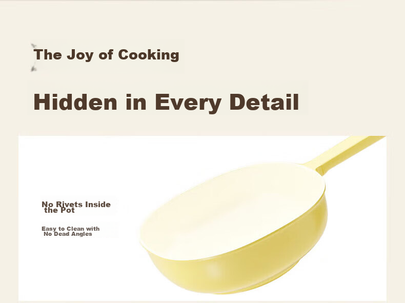 OLODE Titanium Extreme Ceramic Non-Stick Frying Pan Skillet Lightweight Flat Bottom Cookware for Gas Stove and Induction Cooker 9