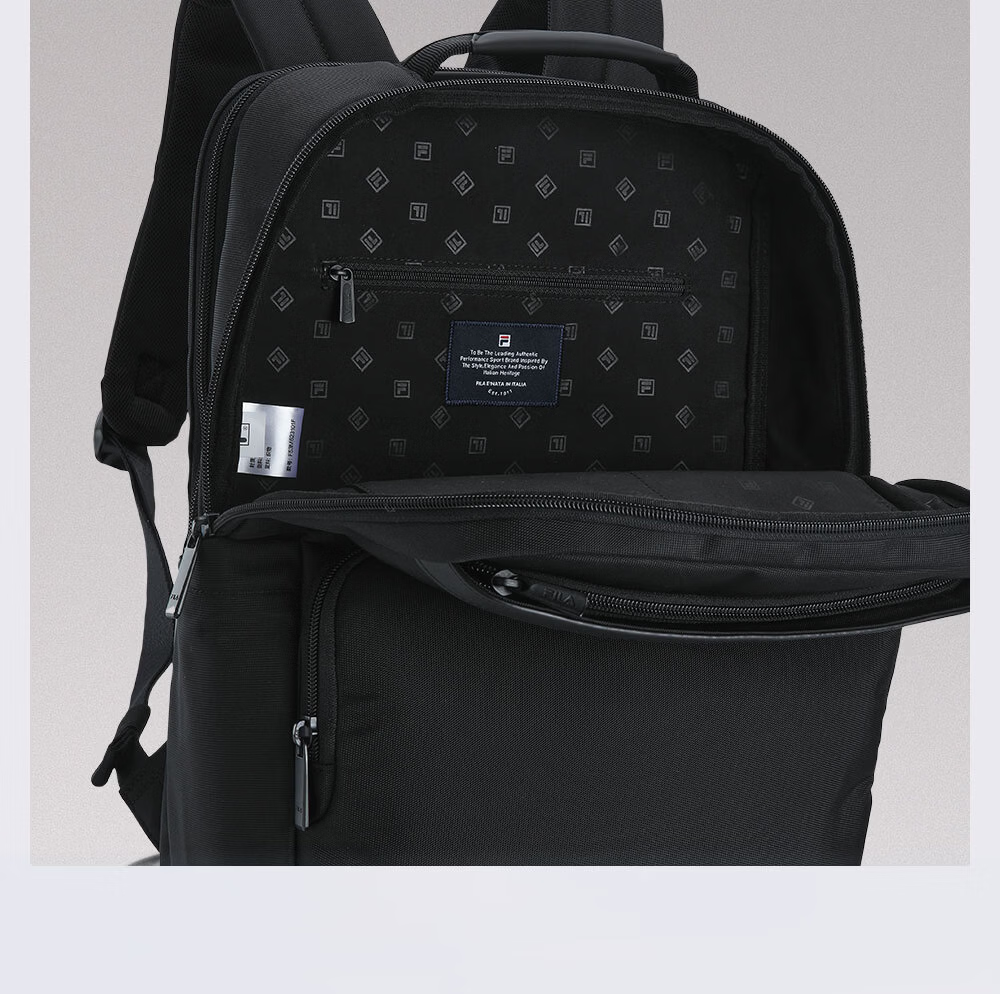 FILA Official Men's Backpack 2026 Fashion Commuter Business Laptop Bag 5