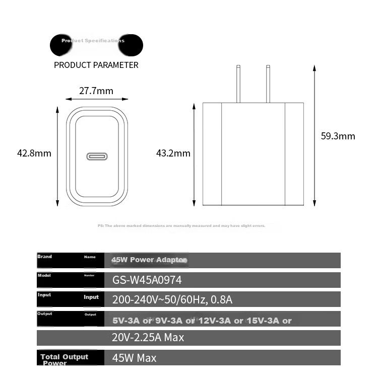 JD Jingzao 45W GaN Fast Charger (Compatible with New 40W Devices) Full Power Charger for iPhone 17 Pro Max Type-C Fast Charging Head Compatible with Apple 17 Xiaomi 13