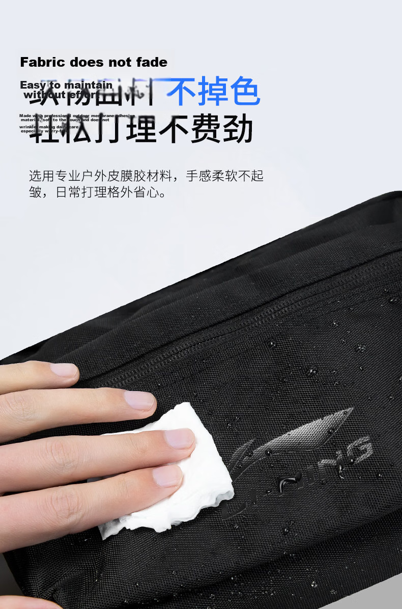 LI-NING Men's Large Capacity Crossbody Bag 2026 New Shoulder Bag Chest Bag Lightweight Commuter Cycling Waist Bag Phone Pouch Small Bag 8