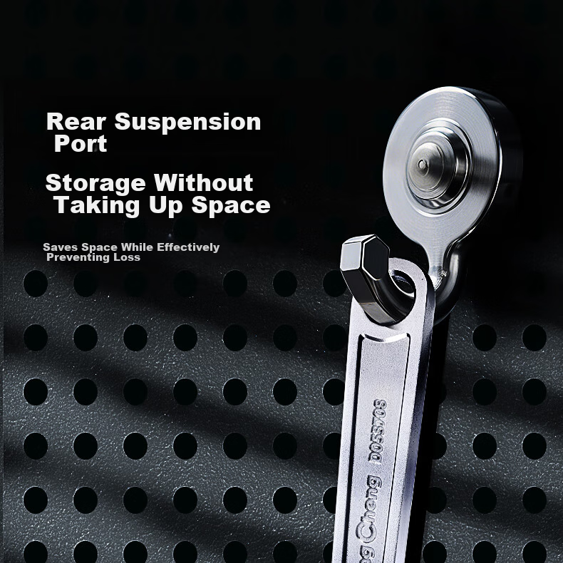 Dongcheng Thickened Light Handle Adjustable Wrench Professional Multi-Function Open-End Light Handle Wrench 6 Inch 15