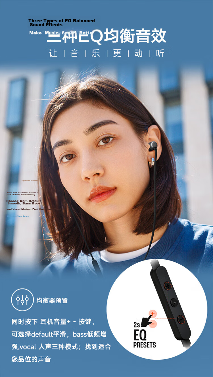 JBL TUNE 310C Wired In-Ear Headphones Type-C USB-C Computer Earphones Red 6