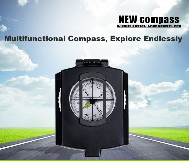BIJIA Multifunctional Professional Compass, Outdoor Hiking Compass, Geological Compass with Fluorescent Ring, High Precisio 1