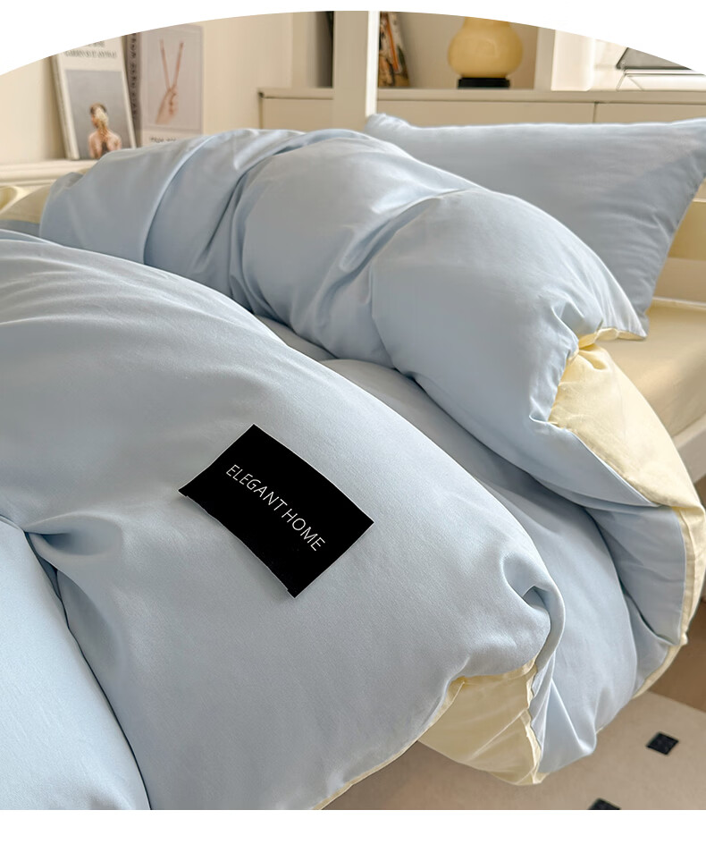Maoren Class A Pure Cotton Student Set, Dormitory Bedding Set with Sheet, Duvet Cover, And Pillowcases 17