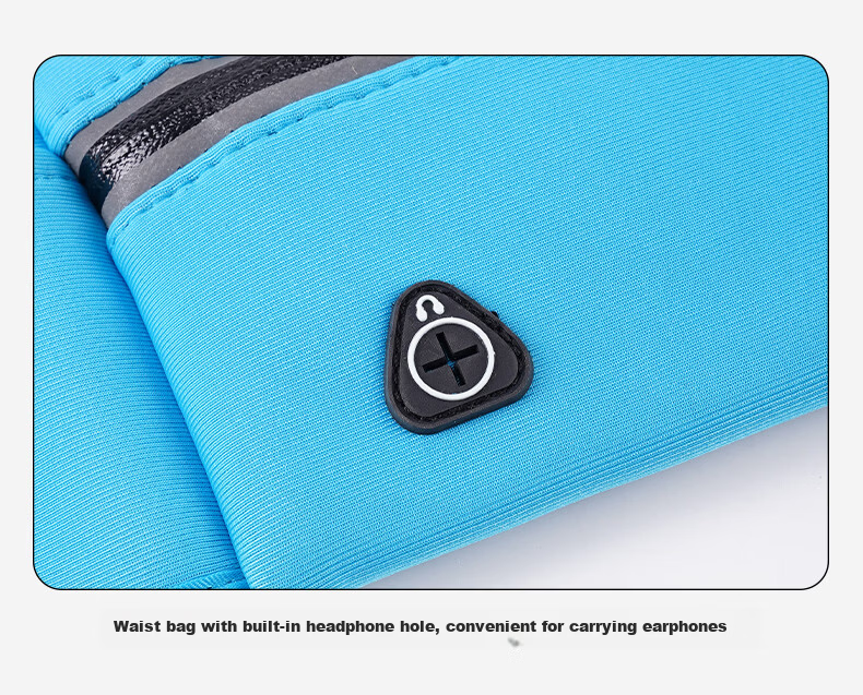 Tuban Waist Bag Running Sports Phone Holder Unisex Construction Marathon Fitness Gear Water Blue 8
