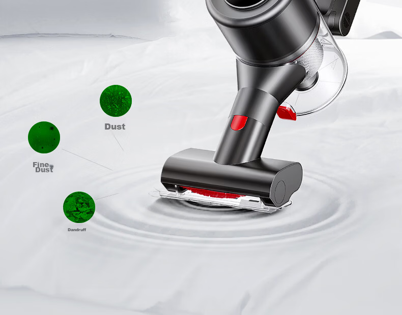 Puppy Vacuum Cleaner Home Large Suction Cordless Handheld Green Light Dust Detection Dry Wet Mopping Mite Removal Pet Hair Vacuum S006 PRO 34