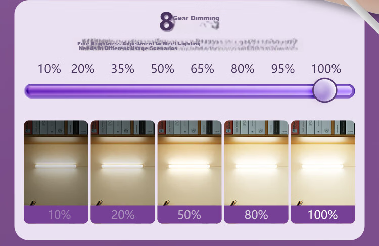 BULL LED Cool Magnetic Dormitory Home Light [8W Dimmable Color Adjustable / 1.5m Cable] 6