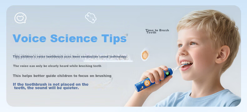 ApiYoo A9pro Kids Electric Toothbrush with Real-Time Voice Reminder, Soft Bristles for Gum Care, Suitable for Children Ages 3-15, Boys and Girls, Children's Day Birthday Primary School Graduation Gift 1