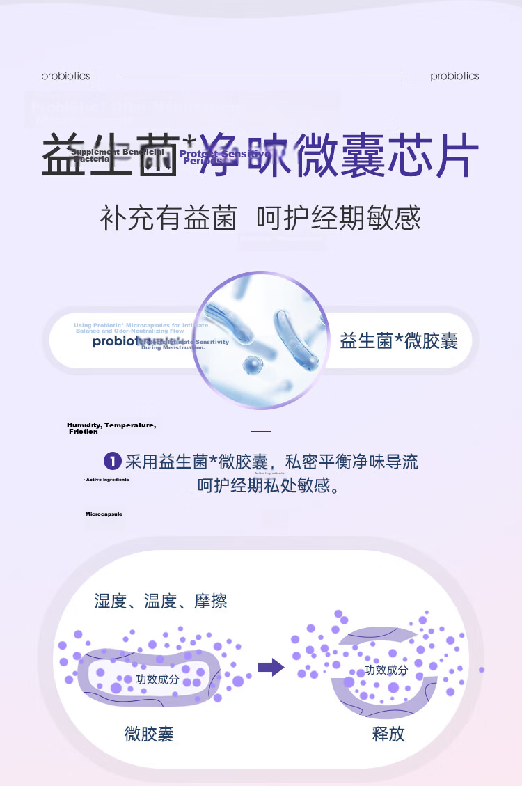 Fuyan Jie Probiotic Ultra Long Night Use 410mm 3pcs Soft Sanitary Pads Sensitive Skin Odor Neutralizing Weak Acid Surface 7