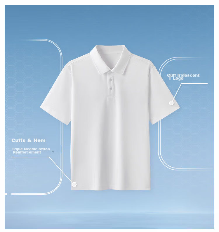 Thumb White Small T Comfortable Short Sleeve Polo Shirt Men 26 Spring Summer Breathable Business Casual White Small T Bright White M 6
