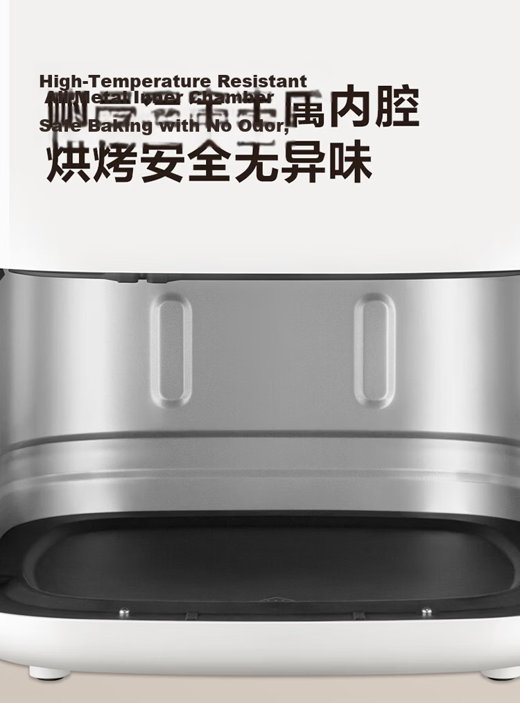SUPOR No-Flip Air Fryer with Top And Bottom Views, Fully Automatic Steam And Bake All-In Machine for Home Use, 6L Large Capacity Metal Inner Electric Fryer, New Model KD60D876 10