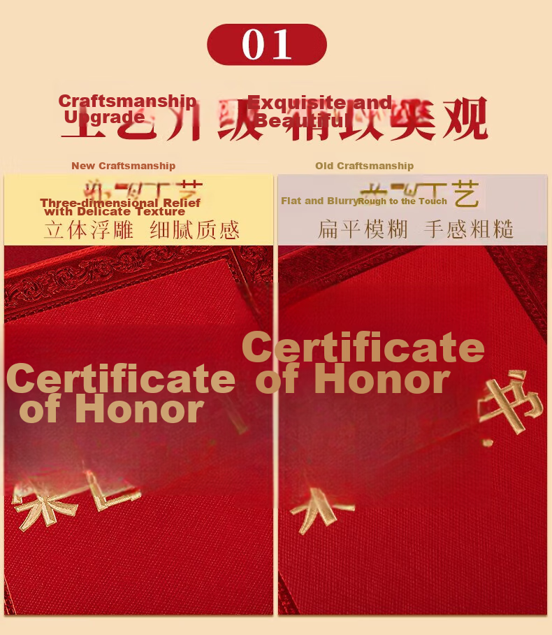 Tianshun A4 Graduation Certificate Inner Pages with Gold Foil, 120g Paper, Printable Training Inner Pages, Customizable with Free Printing Template, Graduation Certificate Inner Pages Large A4-20 Sheets 7