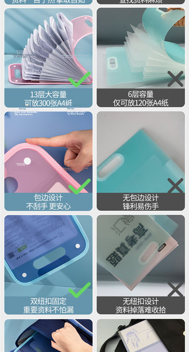 Licao Exam Paper Storage Bag File Folder Accordion File Organizer Capybara 3C Digital Lowest Price Online 3