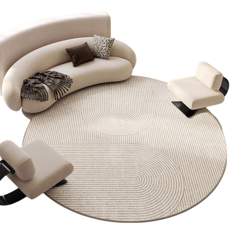 Yinshang Circular Rug, Luxurious And High-End Feel, Living Room Coffee Table Mat, Home Sofa, Dressing Room Chair, Swivel Chair, Study Chair Floor Mat