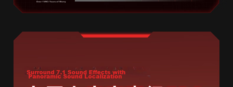 IKF V11 Pro 7.1 Quad-Mode Wireless Gaming Headset Over-Ear 7.1 Surround Sound Bluetooth Wired Esports Delta FPS Valorant Positioning Cranberry Red 34