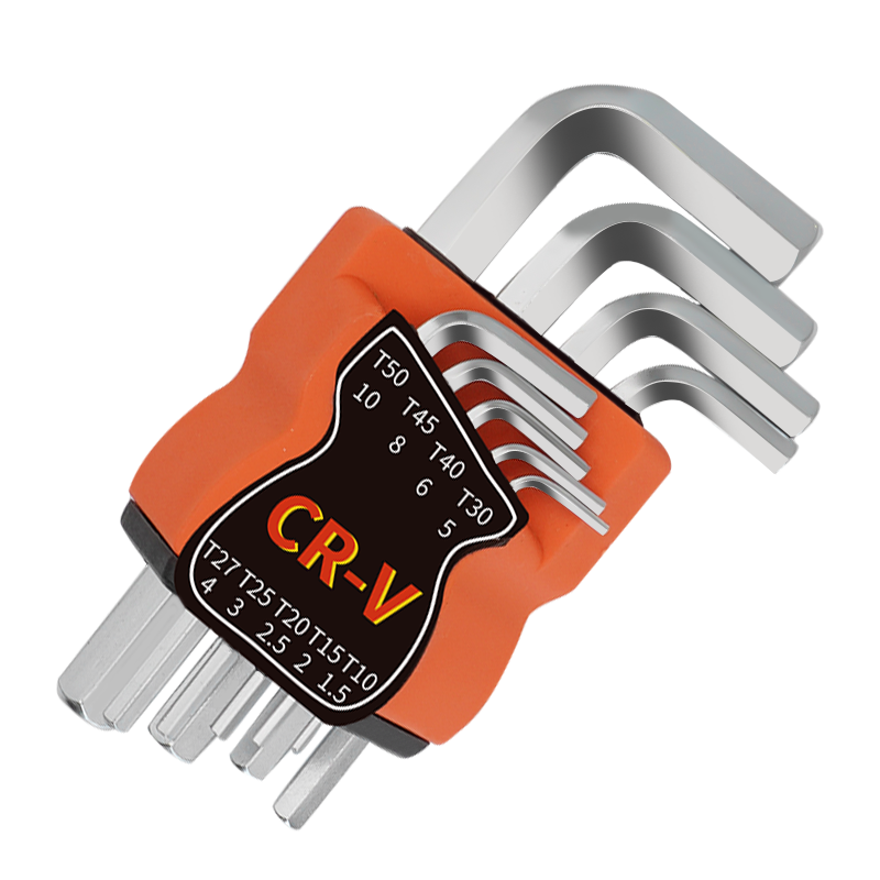 Paola 9-Piece Hex Key Set Flat Head (Short) Matte 6-Sided Hexagon Screwdriver Tool 1041