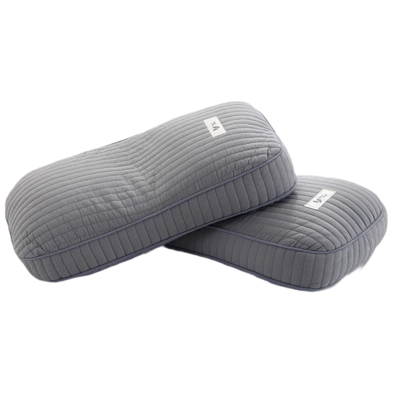 Aijiepu Cervical Pillow Neck Support Pillow 100% Buckwheat Pillow Men's Cervical Traction Pillow Round Nap Pillow