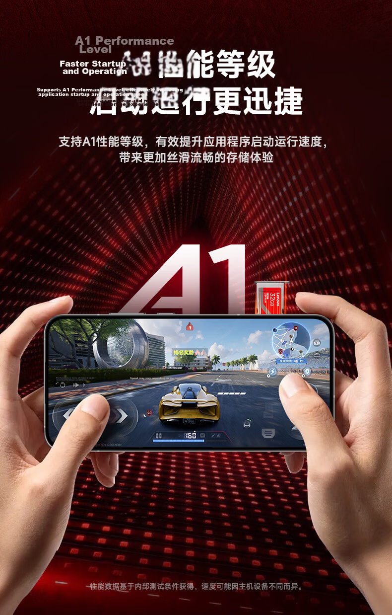 Lenovo 128GB TF (MicroSD) Memory Card A1 U3 V10 4K Compatible with Dashcams & Surveillance Cameras 100MB/s Read Speed A05 7