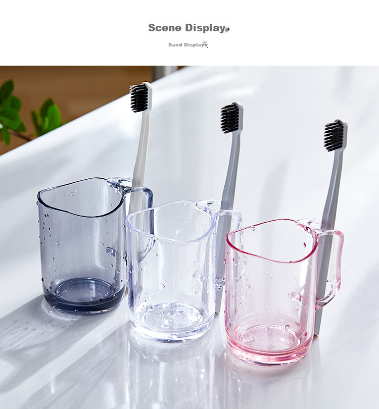 Daisy Leaf 2025 New Toothbrush Cup Mouthwash Cup Home High-Value Toothbrush Holder Couple Tooth Jar Washing Brushing Cup Begonia Red 10