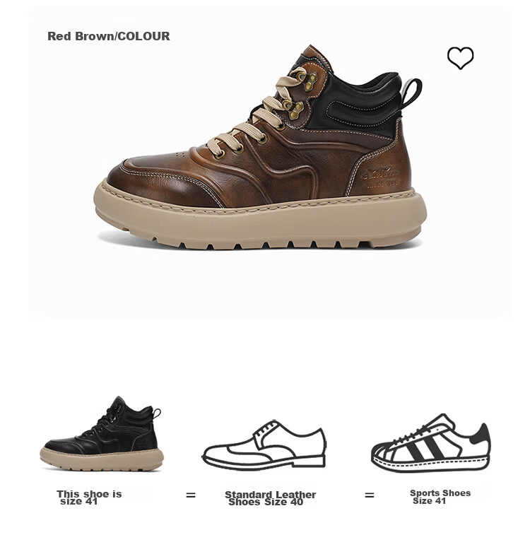 Bull Family Martin Boots Men Autumn Winter British Style High-top Work Shoes Vintage Durable Leather Outdoor Hiking Boots for Men 5