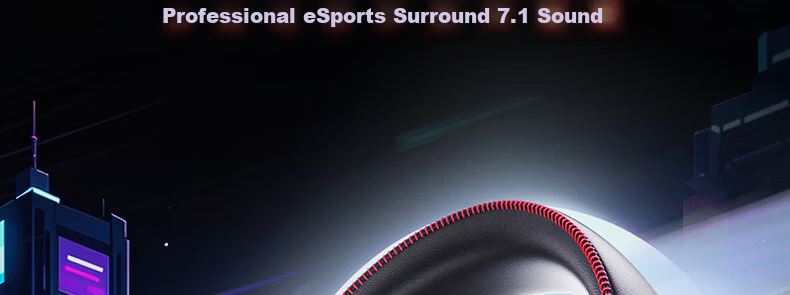 IKF V11 Pro 7.1 Quad-Mode Wireless Gaming Headset Over-Ear 7.1 Surround Sound Bluetooth Wired Esports Delta FPS Valorant Positioning Cranberry Red 13