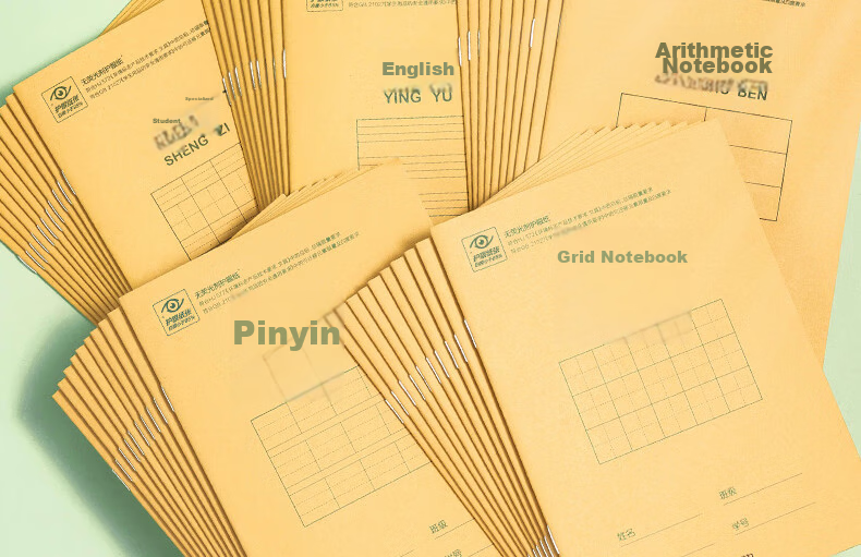 Deli 5 English Notebooks with Covers, Stapled Binding, Student English Homework Books, 36K 18 Sheets Notebook, Elementary School Stationery DP3620 2