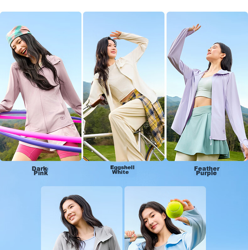 361° Women's Summer Sunscreen Jacket New Sports UV Protection UPF100+ Outdoor Coat 662624608D-7 17