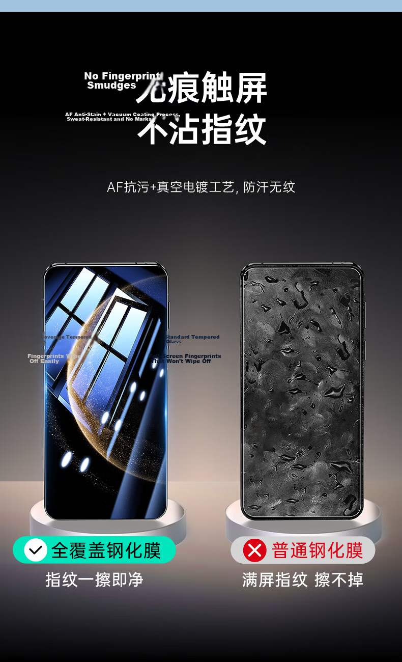 ESR Tempered Glass Screen Protector for Huawei Mate 80/Mate 80 Pro Full Coverage HD Anti-Scratch Anti-Fingerprint Protective Film 6