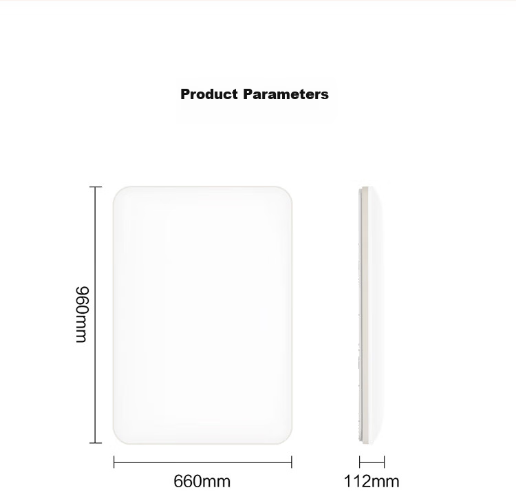 BULL Ceiling Light X19 Series MX-G048D-BS Full Spectrum Ultra-thin Three-level Dimming Bedroom Lamp 48W with Installation 20