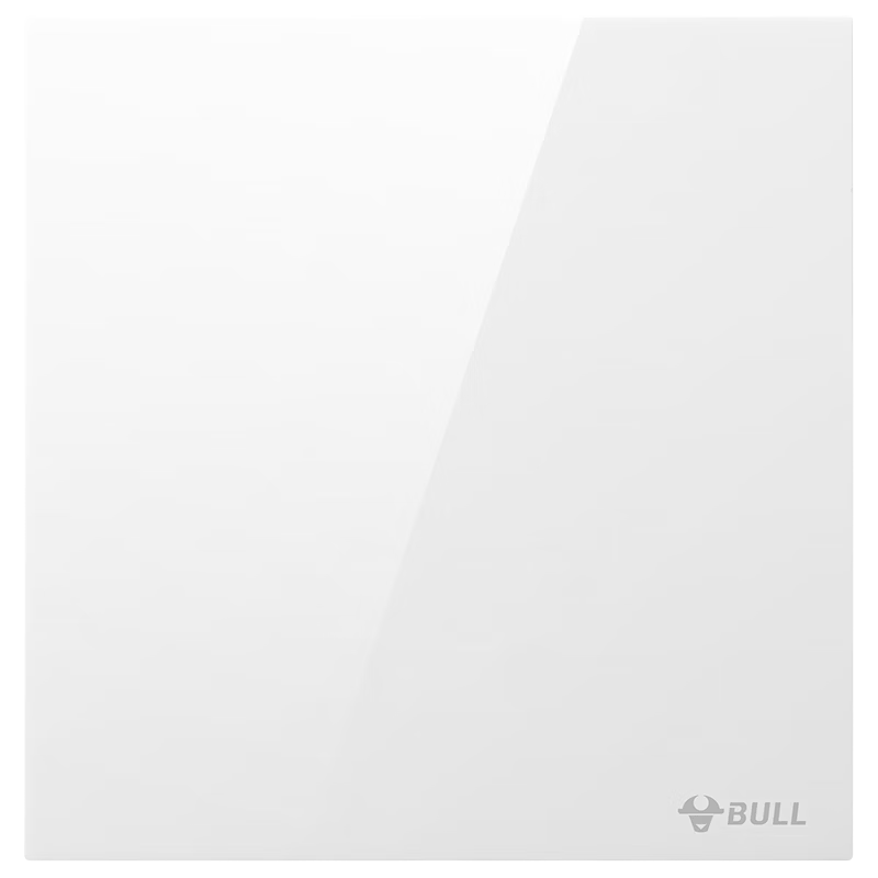 BULL Switch Socket G57 Butterfly Ultra-Thin Single Control Switch Large Panel G57K111 Glossy White Surface Mounted