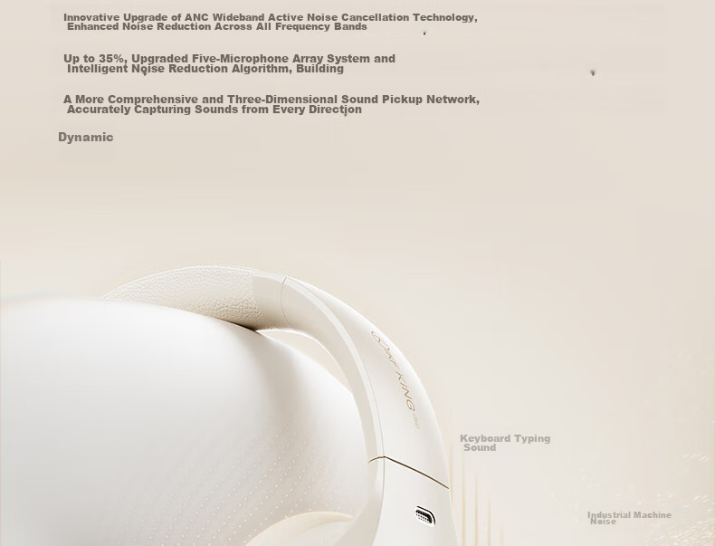 IKF King Pro2.0 Active Noise-Cancelling Over-Ear Bluetooth Headphones, Delta Unyielding Contract E-Sports Wired Gaming, Low Latency Bluetooth 6.0, Sports Music, Athens Black 15