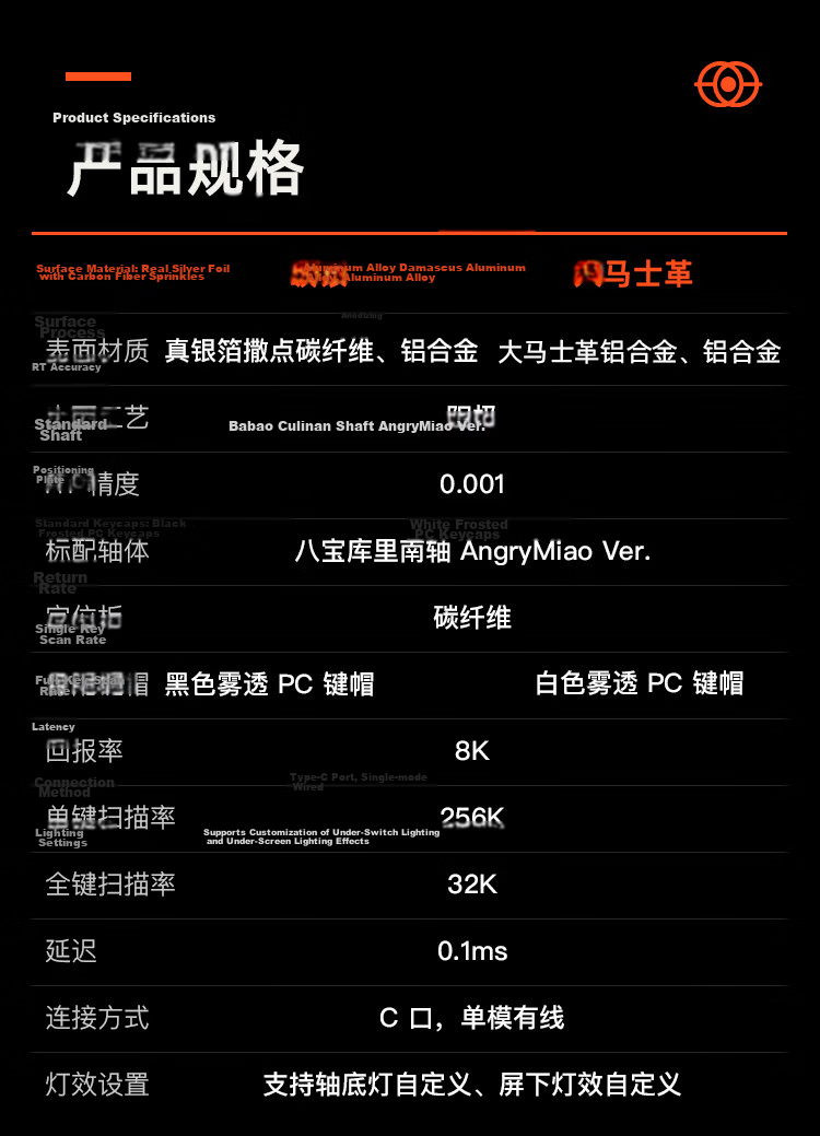 Angry Miao BE745 Magnetic Axis Keyboard Battleye R2 Gaming Peripheral Keyboard 75% Layout 63+F Keys Damascus Silver 25
