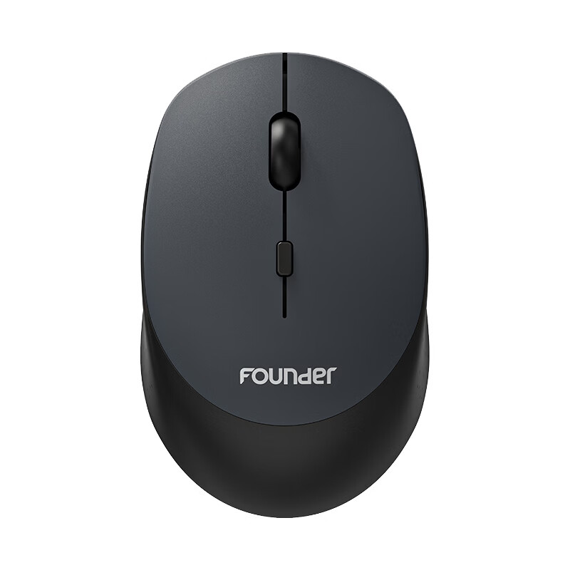 Founder Wireless Mouse 2.4G Lightweight Silent Click Small Hand Portable Office Mouse for Women Laptop Desktop All-in-One Computer Mouse W211 Black Gray