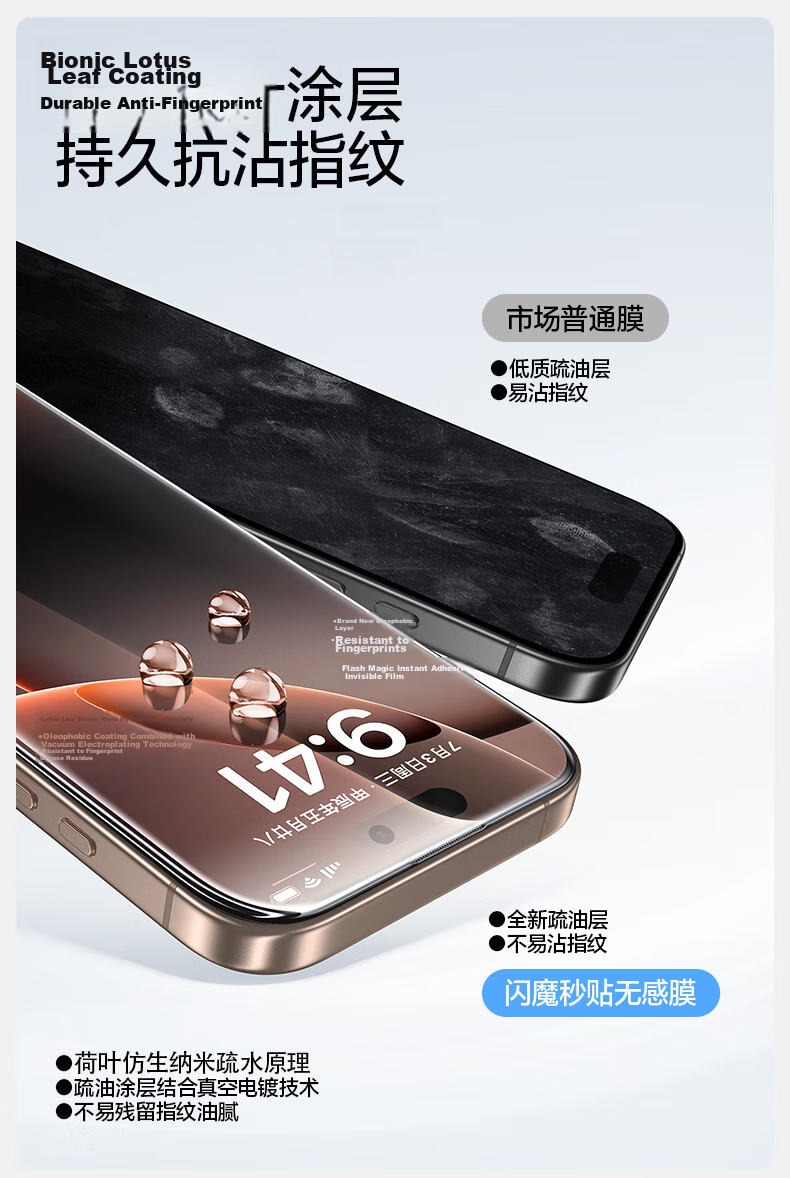 Shanmo Privacy Tempered Glass Screen Protector for iPhone 16 Pro Max - Anti-Peeping, Dustproof, Drop Resistant, Anti-Fingerprint, Full Coverage with Cleanroom Protection 15